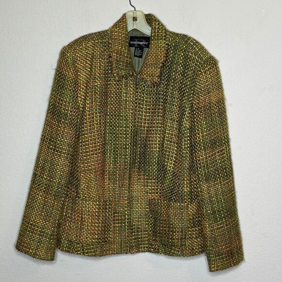 Vintage Requirements Zip Closure Suit Jacket - Picture 5 of 6